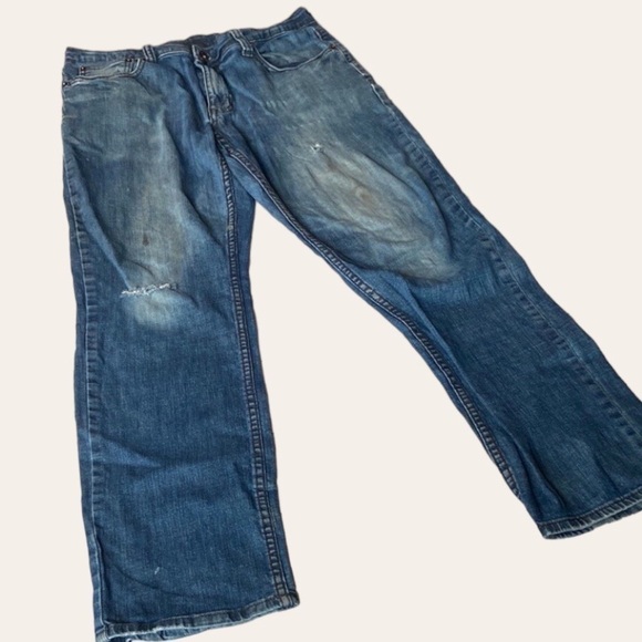 Urban Pipeline Men’s Distressed Straight Leg Jeans 34x34 - Picture 1 of 13